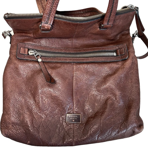 Brown FOSSIL Tote - Picture 1 of 4